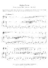 télécharger la partition d'accordéon Maître Pierre (Chant : Jacques Hélian / Yves Montand / Les Compagnons de la Chanson / Yvette Giraud / Georges Guétary) (Marche) au format PDF