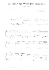 télécharger la partition d'accordéon Je chante avec toi liberté (d'après Nabucco) (Arrangement : Alain Goraguer) (Chant : Nana Mouskouri) au format PDF