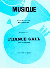 télécharger la partition d'accordéon Musique (Chant : France Gall) au format PDF