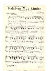 download the accordion score Palabras muy lindas (Ces mots si jolis) (Sur les motifs de la chanson de Jean Livel) (Arrangement : Carlos de Lorca) (Rumba Boléro) in PDF format