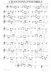 download the accordion score Chantons ensemble (Marche) in PDF format