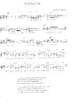 scarica la spartito per fisarmonica Si t'étais là (Chant : Louane) in formato PDF