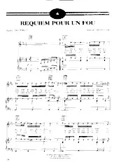 télécharger la partition d'accordéon Requiem pour un fou (Chant : Johnny Hallyday) (Rock and Roll) au format PDF