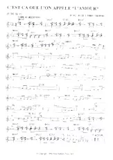 descargar la partitura para acordeón C'est ça que l'on appelle l'amour (Bossa Nova) en formato PDF