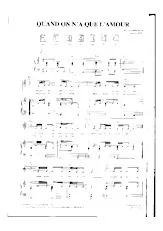 scarica la spartito per fisarmonica Quand on n'a que l'amour (Slow) in formato PDF