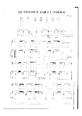 descargar la partitura para acordeón Quand on n'a que l'amour (Slow) en formato PDF