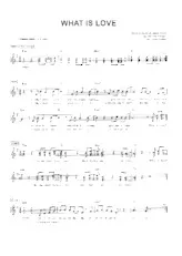 télécharger la partition d'accordéon What is love (Arrangement : Lasse Grubbe) (Chant : Alexander Nestor Haddaway) au format PDF