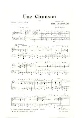 scarica la spartito per fisarmonica Une chanson (Arrangement : Raoul Monis) (Fox) in formato PDF