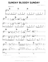 download the accordion score Sunday Bloody Sunday in PDF format