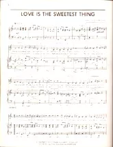 scarica la spartito per fisarmonica Love is the sweetest thing (Arrangement : Dudley E Bayford) (Slow Fox) in formato PDF