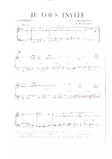 descargar la partitura para acordeón Je vous invite (Boléro) en formato PDF
