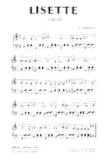 scarica la spartito per fisarmonica Lisette (Valse) in formato PDF