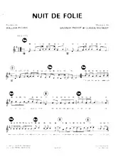 télécharger la partition d'accordéon Nuit de folie (Chant : Début de Soirée) (Disco) au format PDF