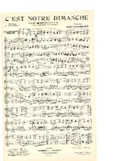 scarica la spartito per fisarmonica C'est notre dimanche (Valse Musette Chantée) in formato PDF