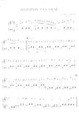 download the accordion score Invitation à la valse (Partition Piano) in PDF format