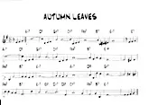 télécharger la partition d'accordéon Autumn Leaves au format PDF