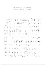 descargar la partitura para acordeón Baby I don't care (You're so square) en formato PDF