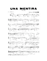 descargar la partitura para acordeón Una mentira (Boléro) en formato PDF