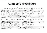télécharger la partition d'accordéon Smoke gets in your eyes (Fumée aux yeux) au format PDF