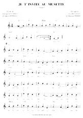 descargar la partitura para acordeón Je t'invite au musette (Valse) en formato PDF