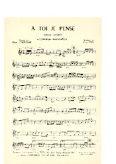 télécharger la partition d'accordéon A toi je pense (Tango Chanté) au format PDF