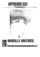 télécharger la partition d'accordéon Apprends moi (Tornero) (Chant : Mireille Mathieu) au format PDF