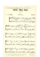 descargar la partitura para acordeón Valse pour vous (Enregistrér par : Yvette Horner) en formato PDF