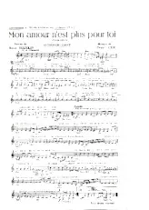 descargar la partitura para acordeón Mon amour n'est plus pour toi (Charleston) en formato PDF