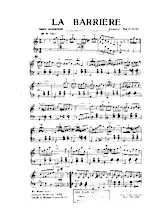 scarica la spartito per fisarmonica La Barrière (Valse Musette) in formato PDF