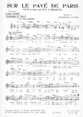 descargar la partitura para acordeón Sur le pavé de Paris (Du Film : La fête à Henriette) (Valse) en formato PDF