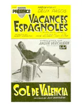 scarica la spartito per fisarmonica Vacances Espagnoles (Orchestration Complète) (Paso Doble) in formato PDF