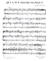 download the accordion score Qui a tué Grand Maman ? (Ballade) in PDF format