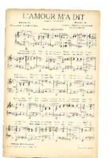 scarica la spartito per fisarmonica L'amour m'a dit (Valse Chantée) in formato PDF