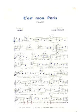 télécharger la partition d'accordéon C'est mon Paris (Valse) au format PDF