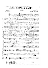 télécharger la partition d'accordéon Nous irons à Capri (Interprètes : Charly Ajad et l'Orchestre de Jésus Ramirez) (Boléro) au format PDF