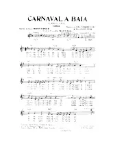 télécharger la partition d'accordéon Carnaval à Baïa (Cahin Caha) (Arrangement : Camille Sauvage) (Orchestration Complète) (Samba) au format PDF