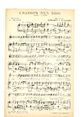 télécharger la partition d'accordéon Chanson d'un soir (Chant : Fréjane) (Tango Chanté) au format PDF