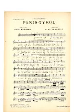 télécharger la partition d'accordéon Paris Tyrol (Chant : Andréany) au format PDF