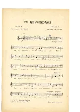 scarica la spartito per fisarmonica Tu reviendras (Chant : Lyne Sléor) (Fox)  in formato PDF