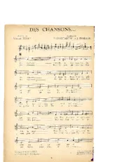 download the accordion score Des chansons (Chant : Georges Alban) in PDF format