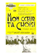 download the accordion score Mon cœur t'a choisi (Teenage Waltz) (Enregistrée par : André Verchuren) (Orchestration) (Valse Chantée) in PDF format