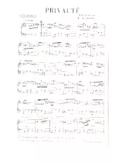 descargar la partitura para acordeón Privauté (Valse) en formato PDF