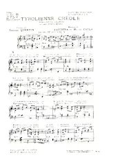 descargar la partitura para acordeón Tyrolienne Créole (Tyrolienne Chantée ou Java Tyrolienne) en formato PDF