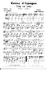 download the accordion score Retour d'Espagne (Terug van Spanje) (Paso Doble) in PDF format