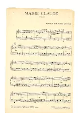 scarica la spartito per fisarmonica Marie Claude (Valse) in formato PDF