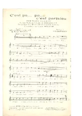 download the accordion score C'est Pa Pa c'est Parisien (Du Film : La bande à Bouboule) (Chant : Georges Milton) (Fox Trot Chanté) in PDF format