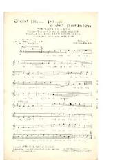 télécharger la partition d'accordéon C'est Pa Pa c'est Parisien (Du Film : La bande à Bouboule) (Chant : Georges Milton) (Fox Trot Chanté) au format PDF