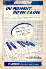 télécharger la partition d'accordéon Du moment qu'on s'aime (Piccolissima Serenata) (Chant : Jean Walter / Janine Michel / Fud Leclerc) (Calypso Lent) au format PDF