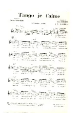 descargar la partitura para acordeón Tango je t'aime (Orchestration) en formato PDF