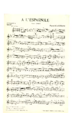 télécharger la partition d'accordéon A l'Espagnole (Crée par : Jean Ségurel / Mario Monaco) (Paso Doble)  au format PDF